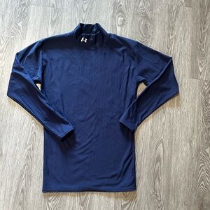 Under Armour Men’s ColdGear Mock Neck Compression Long Sleeve size Large